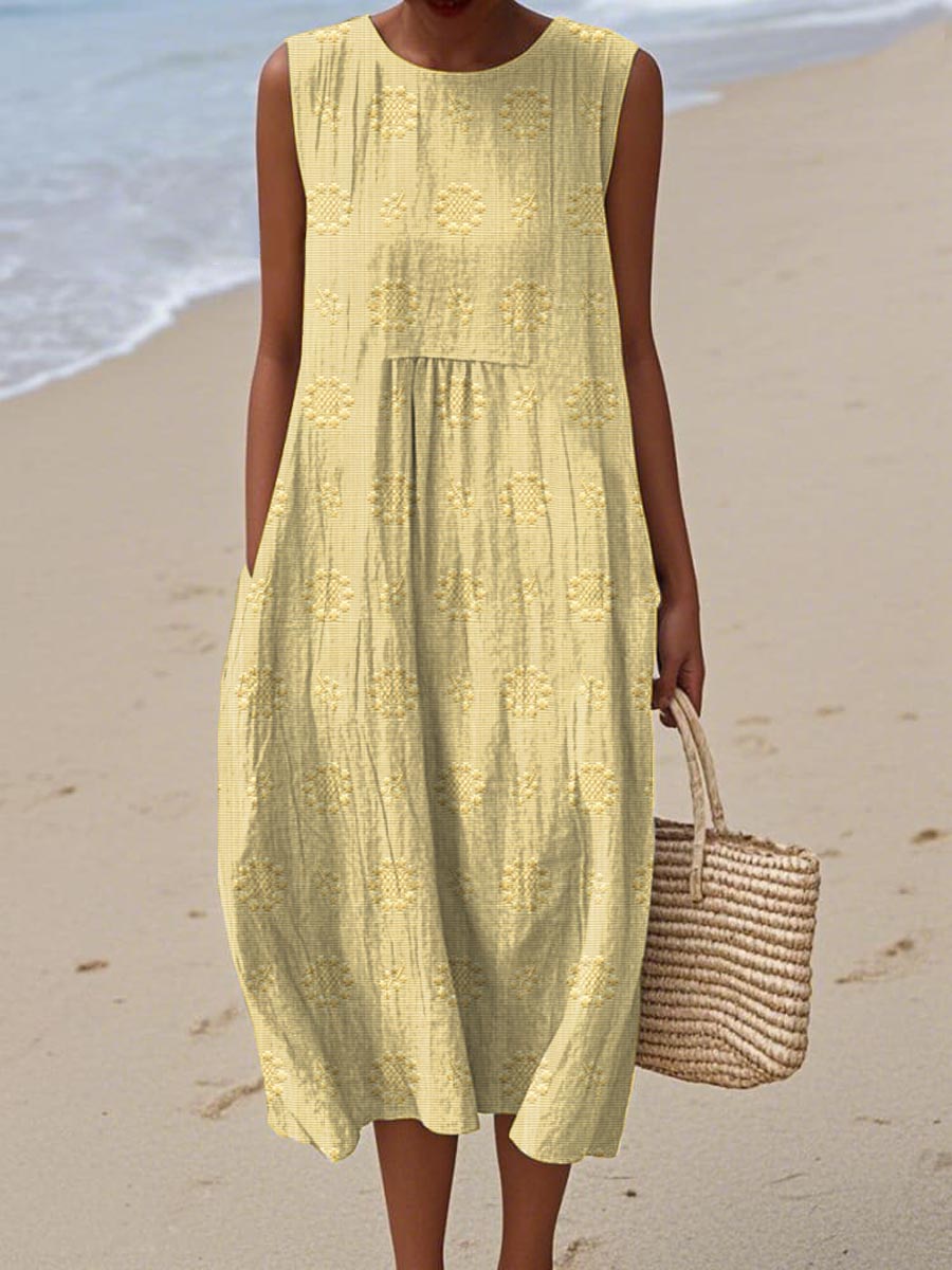 Orlaith – Sleeveless Dress with Pockets