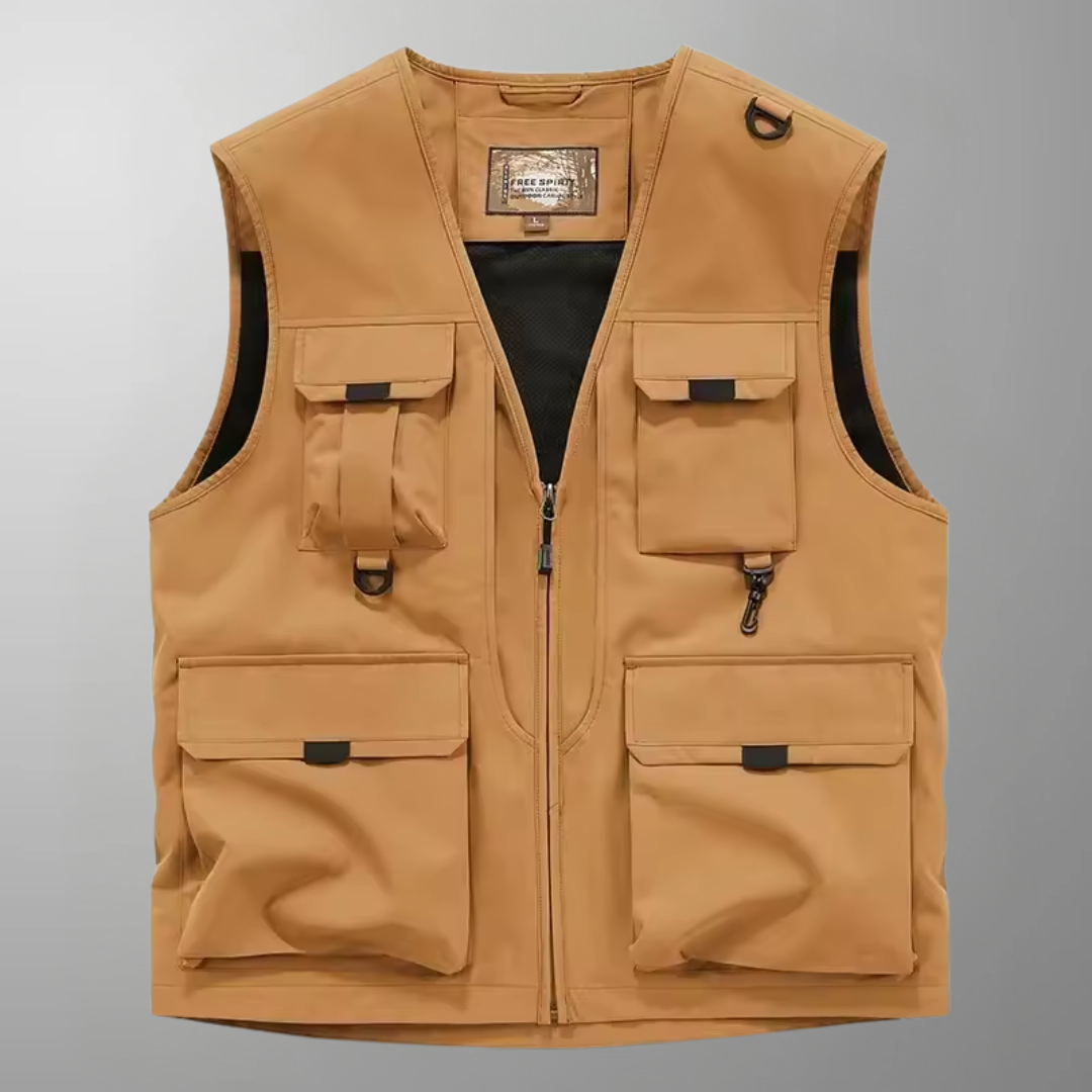 Lorcan – Multi-Pocket Breathable Outdoor Cargo Gilet