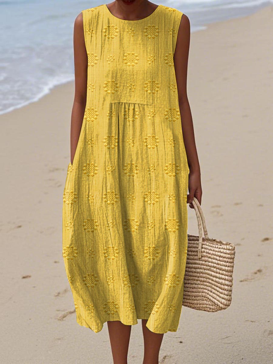Orlaith – Sleeveless Dress with Pockets