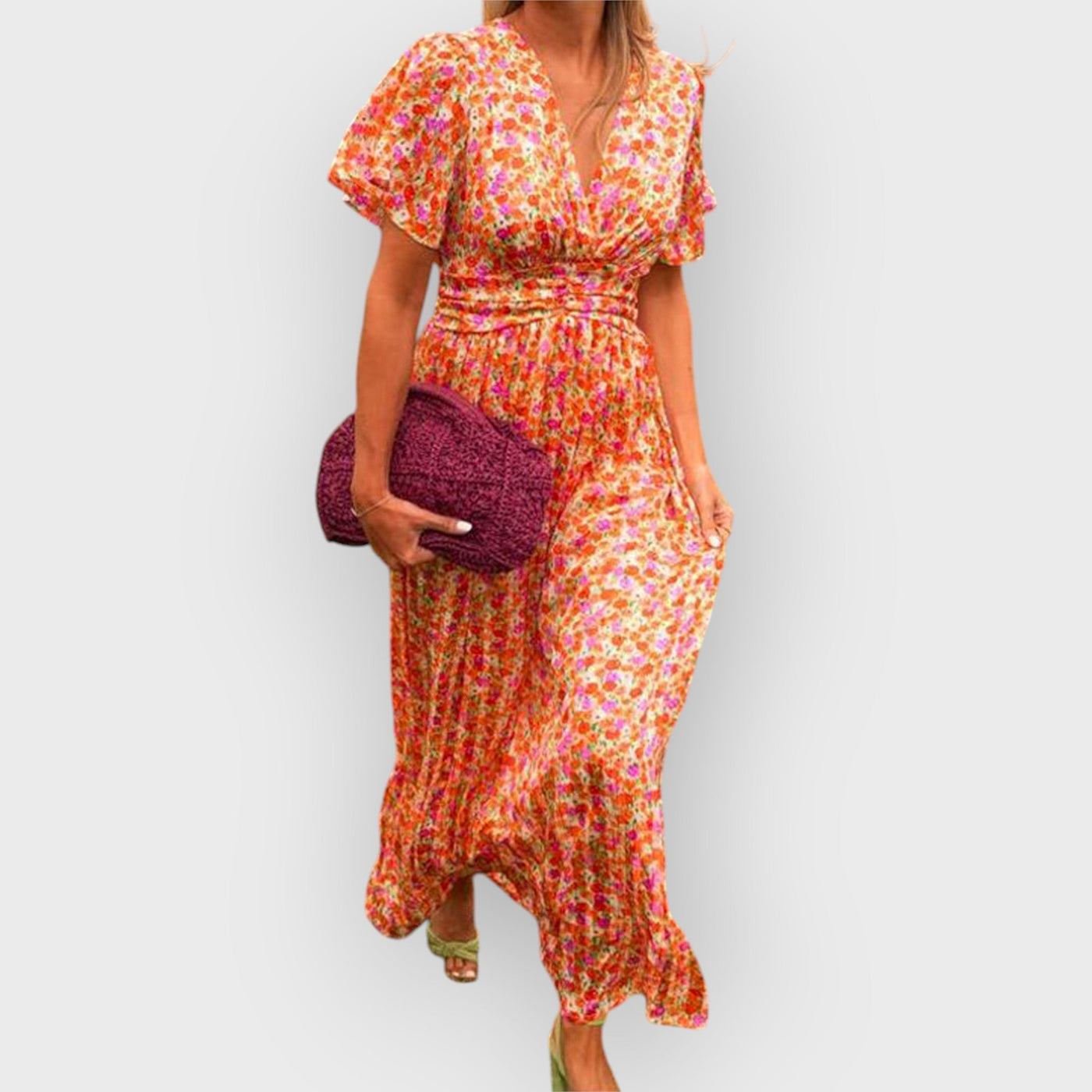 Aisling – V-Neck Maxi Dress