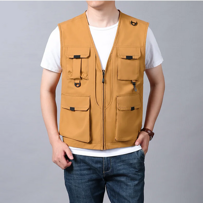 Lorcan – Multi-Pocket Breathable Outdoor Cargo Gilet