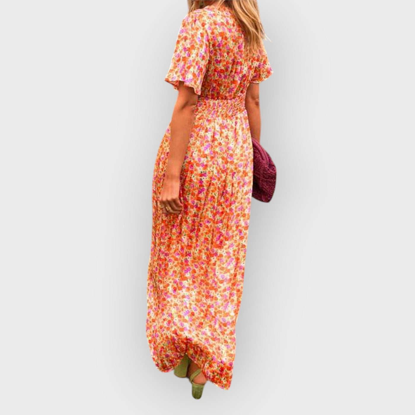 Aisling – V-Neck Maxi Dress