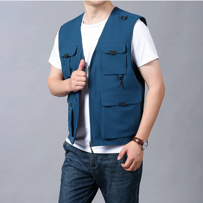 Lorcan – Multi-Pocket Breathable Outdoor Cargo Gilet