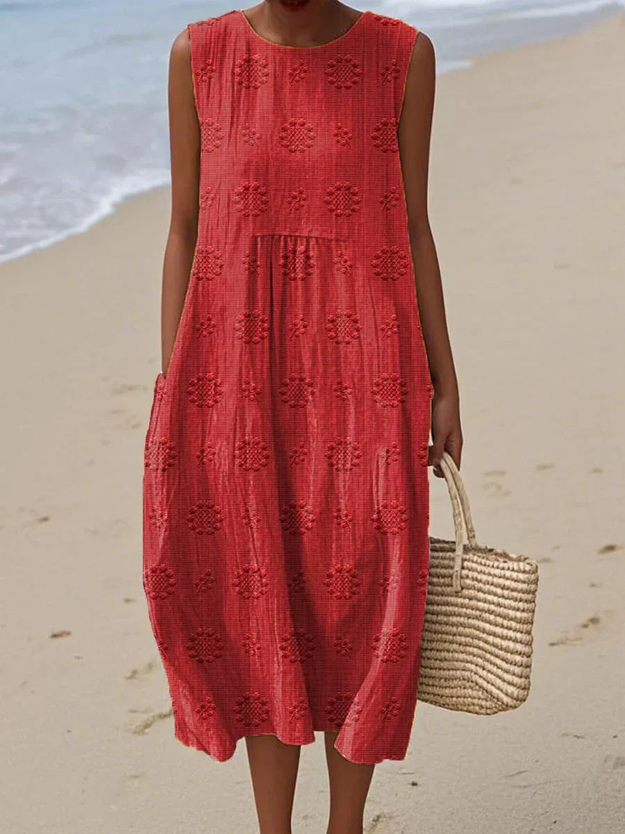 Orlaith – Sleeveless Dress with Pockets