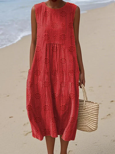 Orlaith – Sleeveless Dress with Pockets