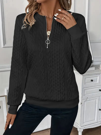 Deirdre – Soft Zip Sweater