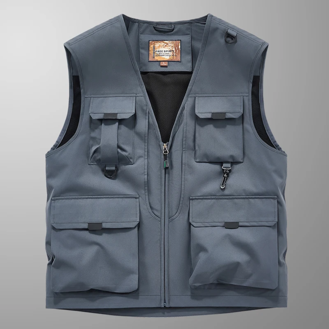 Lorcan – Multi-Pocket Breathable Outdoor Cargo Gilet