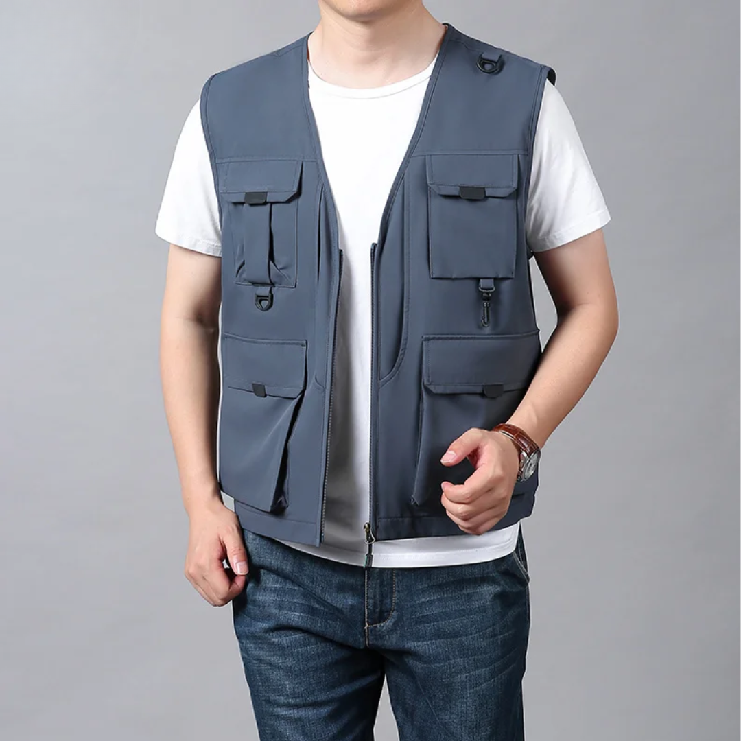 Lorcan – Multi-Pocket Breathable Outdoor Cargo Gilet