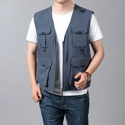 Lorcan – Multi-Pocket Breathable Outdoor Cargo Gilet