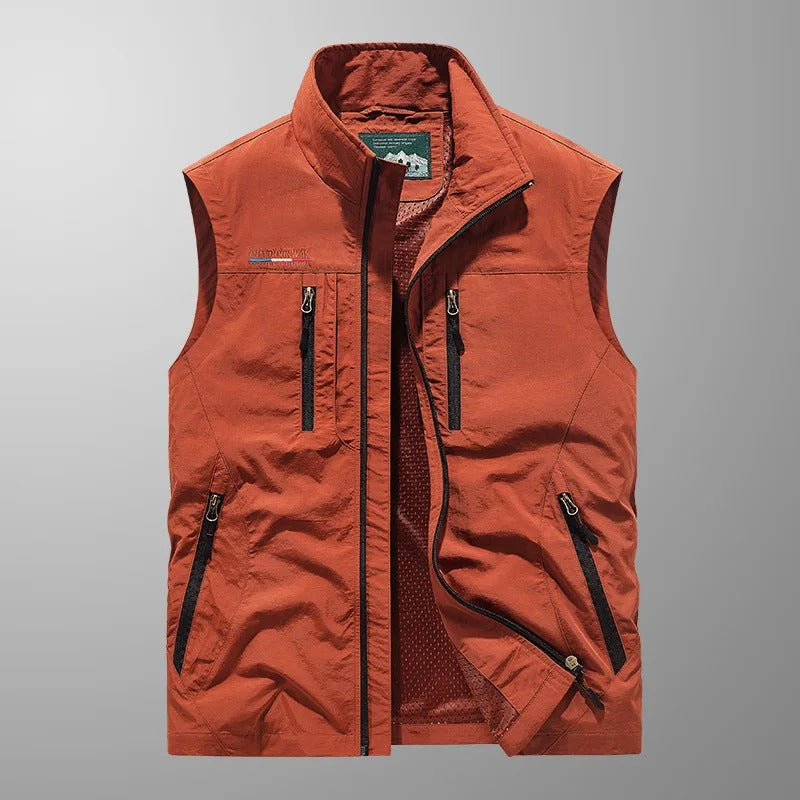 Cathal – Multi-Pocket Breathable Outdoor Cargo Gilet