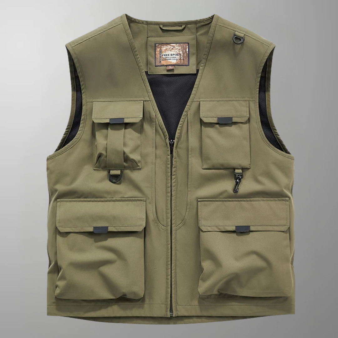 Lorcan – Multi-Pocket Breathable Outdoor Cargo Gilet