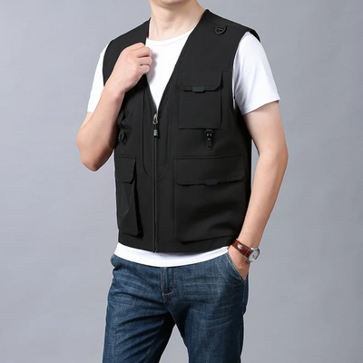 Lorcan – Multi-Pocket Breathable Outdoor Cargo Gilet