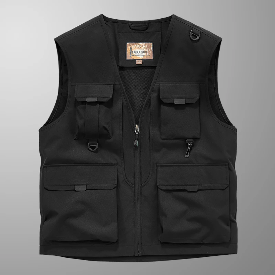 Lorcan – Multi-Pocket Breathable Outdoor Cargo Gilet