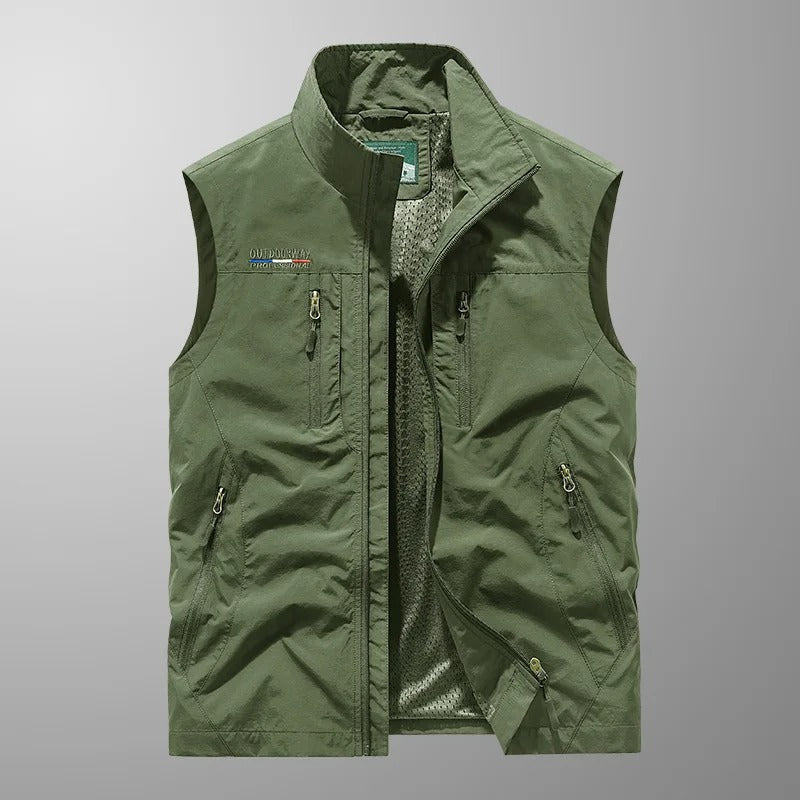 Cathal – Multi-Pocket Breathable Outdoor Cargo Gilet