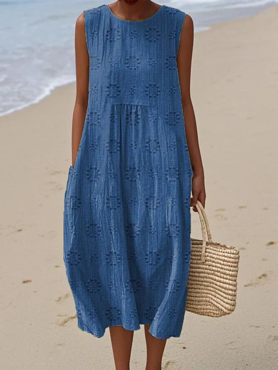 Orlaith – Sleeveless Dress with Pockets
