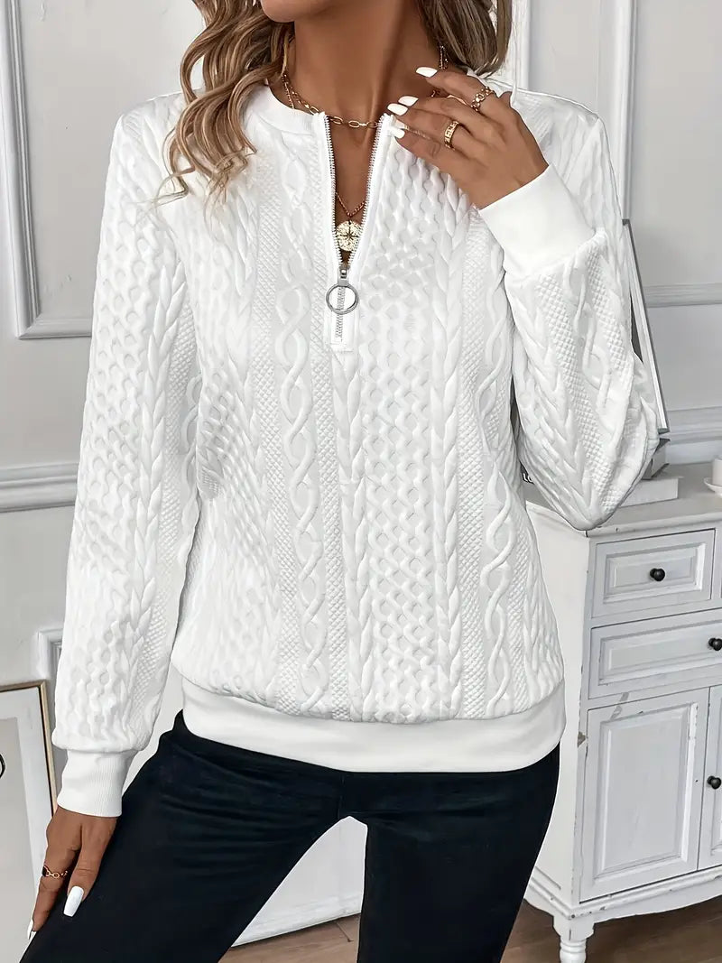 Deirdre – Soft Zip Sweater