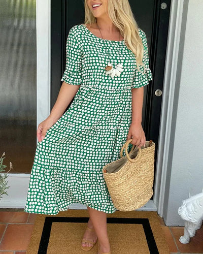 Nessa – Relaxed Tiered Midi Dress