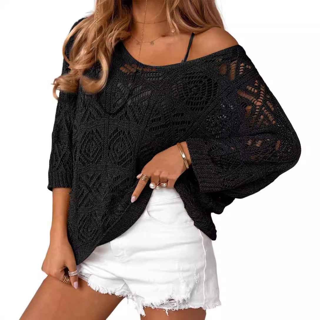 Muireann – Crochet Knit Pullover