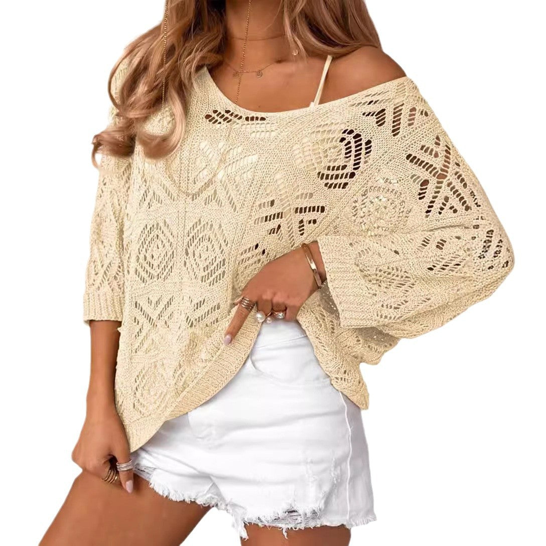 Muireann – Crochet Knit Pullover