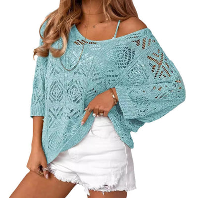 Muireann – Crochet Knit Pullover