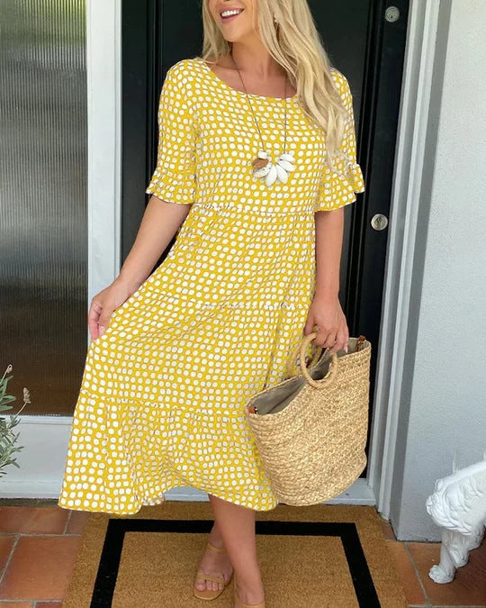 Nessa – Relaxed Tiered Midi Dress