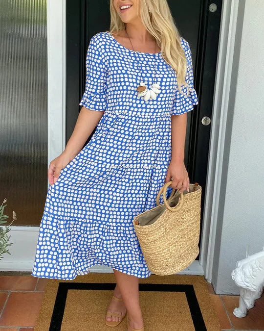 Nessa – Relaxed Tiered Midi Dress