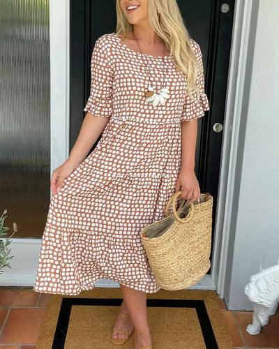 Nessa – Relaxed Tiered Midi Dress