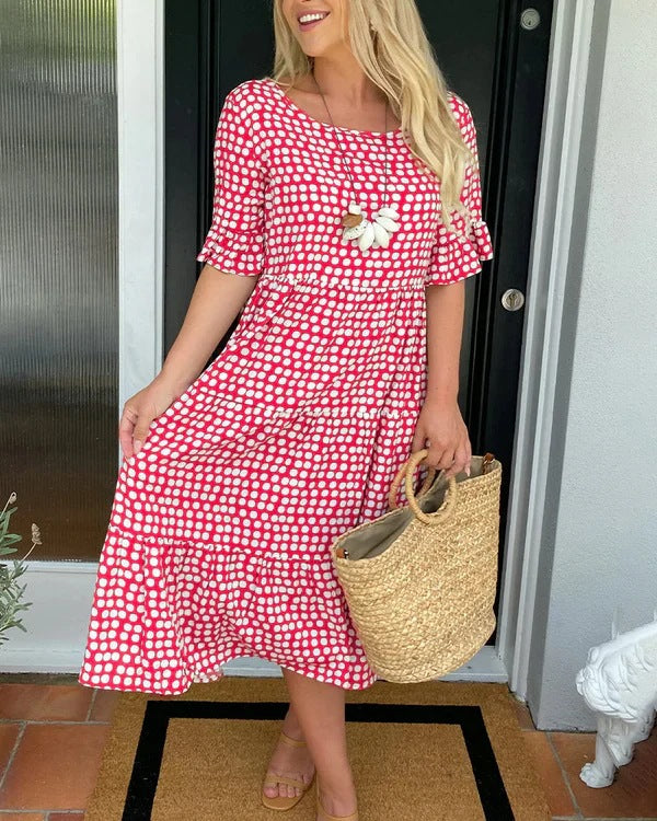 Nessa – Relaxed Tiered Midi Dress