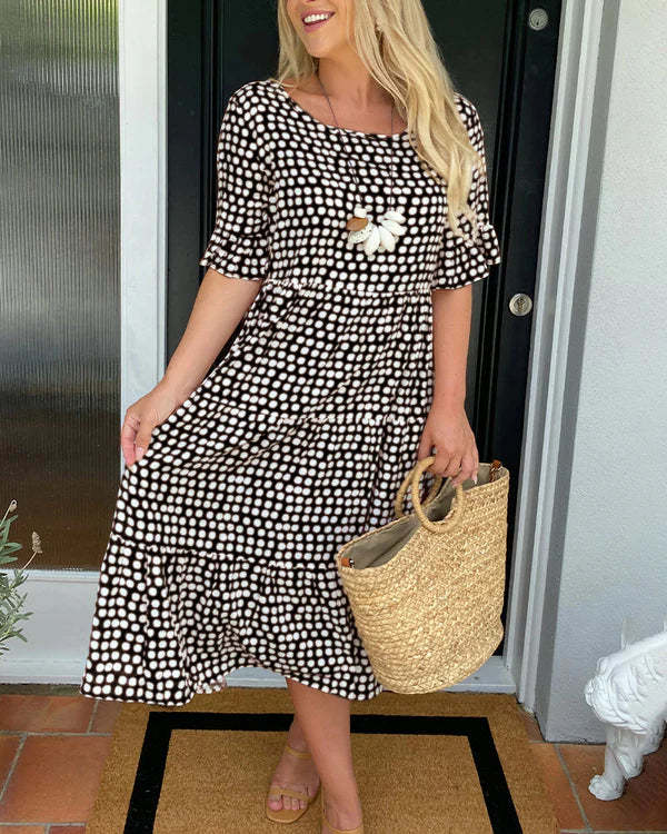 Nessa – Relaxed Tiered Midi Dress