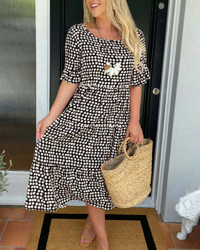 Nessa – Relaxed Tiered Midi Dress