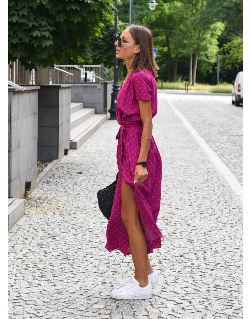 Aoife – Floral Wrap Midi Dress