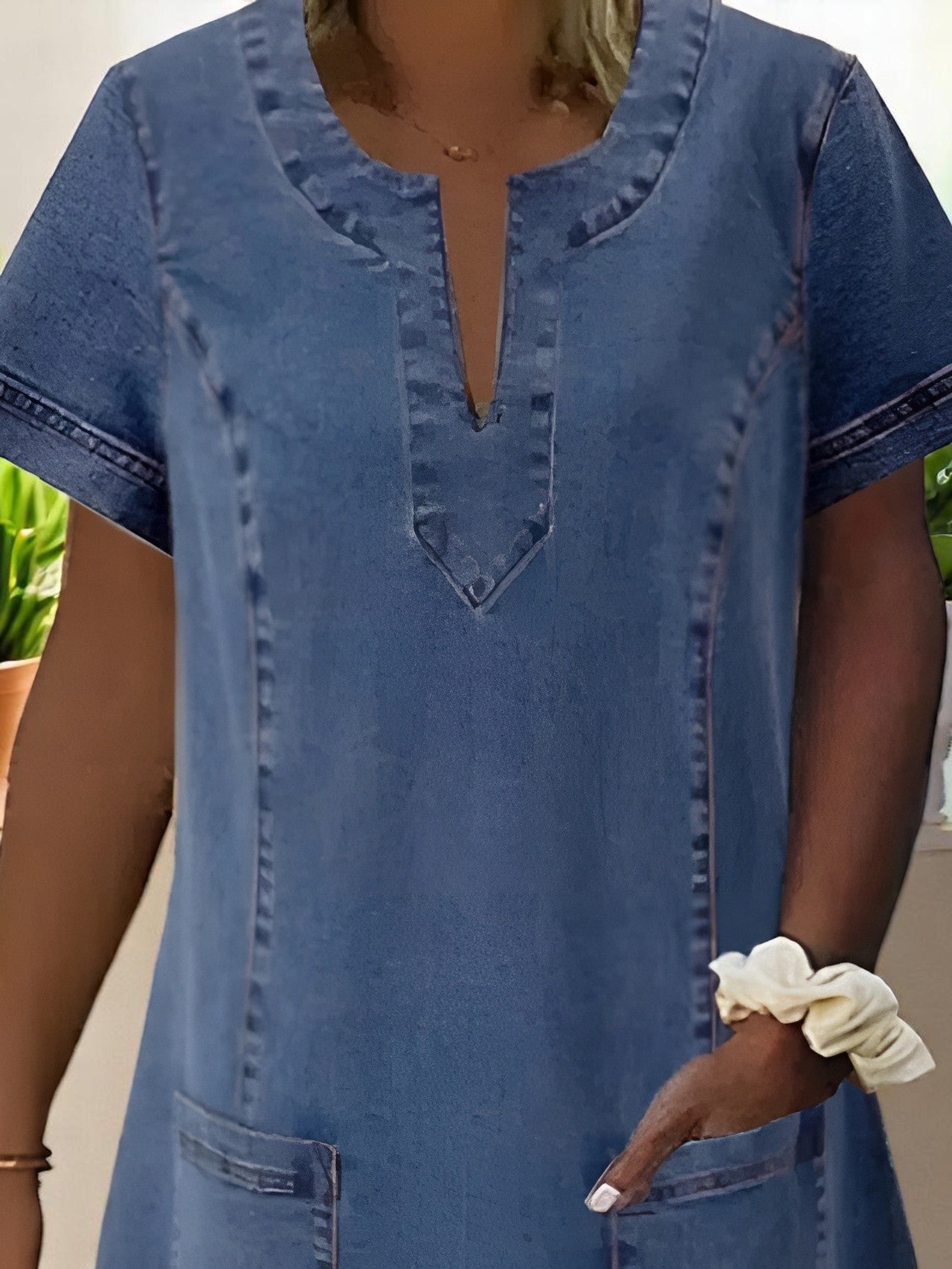 Keeva – Casual Denim-Style Dress