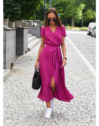 Aoife – Floral Wrap Midi Dress