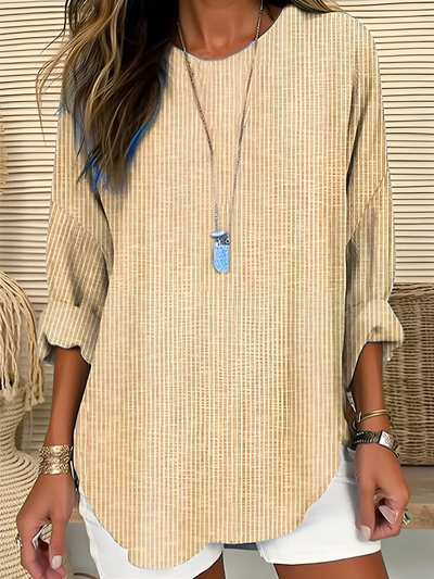 Neasa – Relaxed Striped Tunic Top