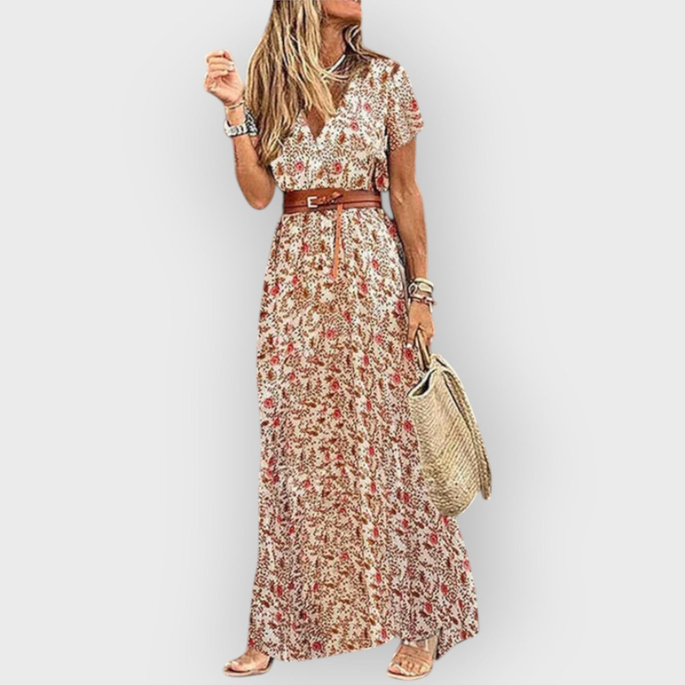 Nuala – Festive Boho Maxi Dress