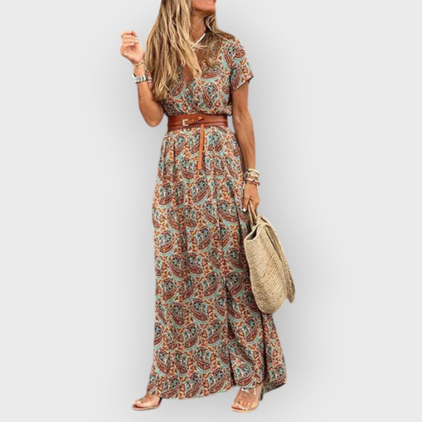 Nuala – Festive Boho Maxi Dress