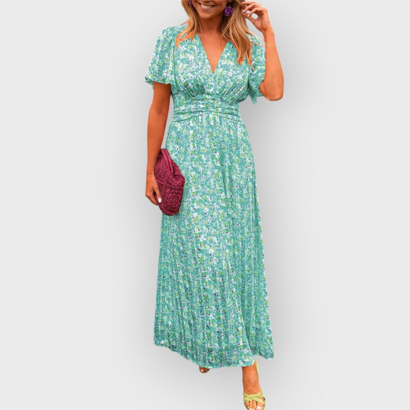 Aisling – V-Neck Maxi Dress