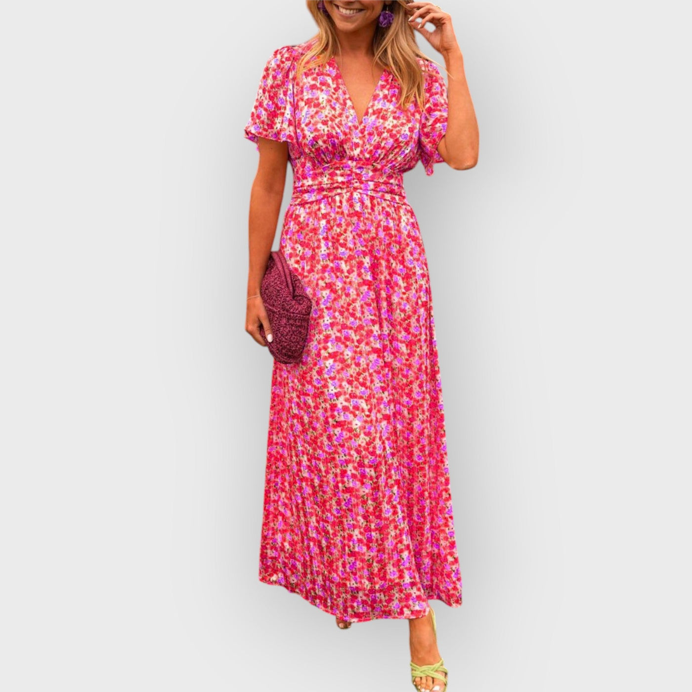 Aisling – V-Neck Maxi Dress