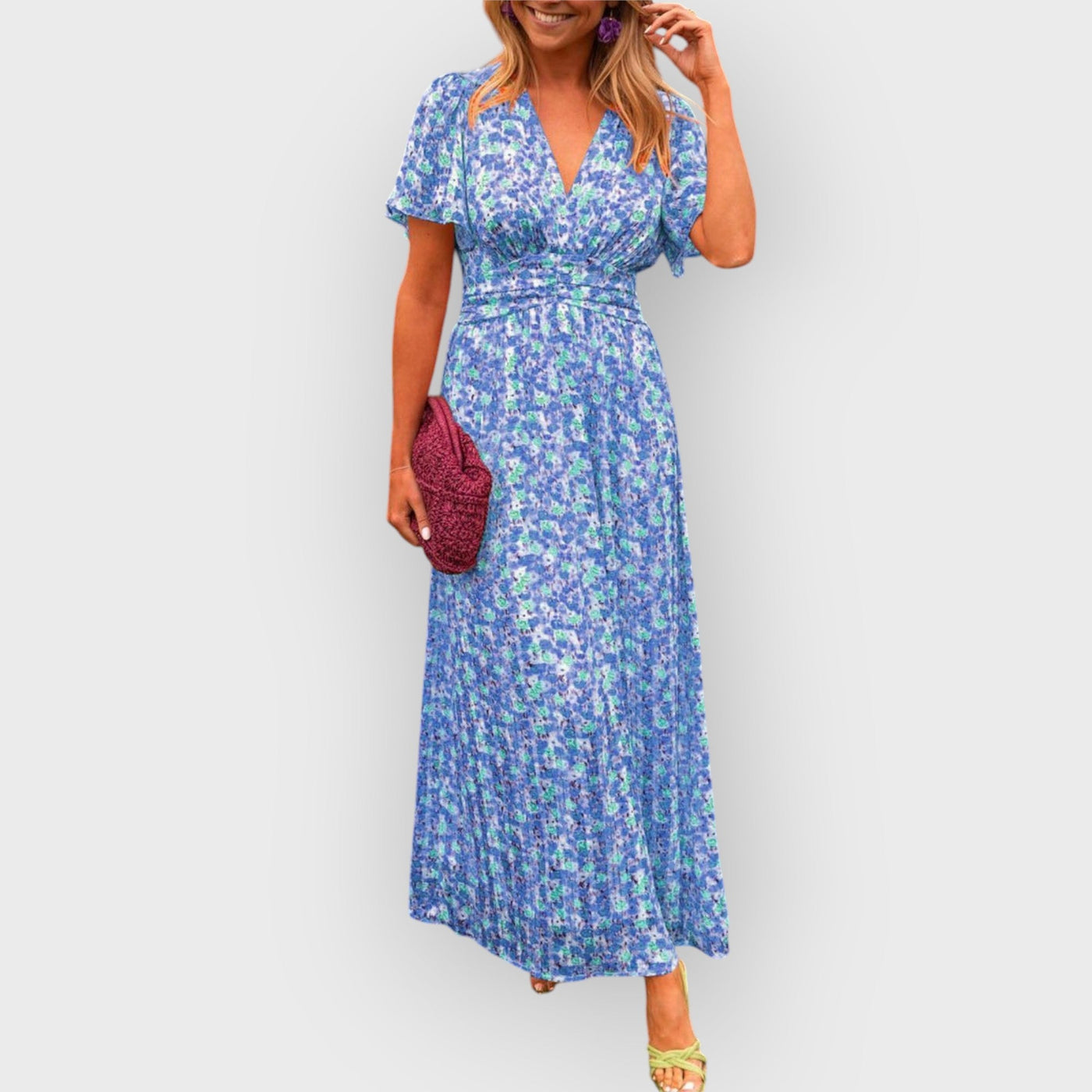 Aisling – V-Neck Maxi Dress