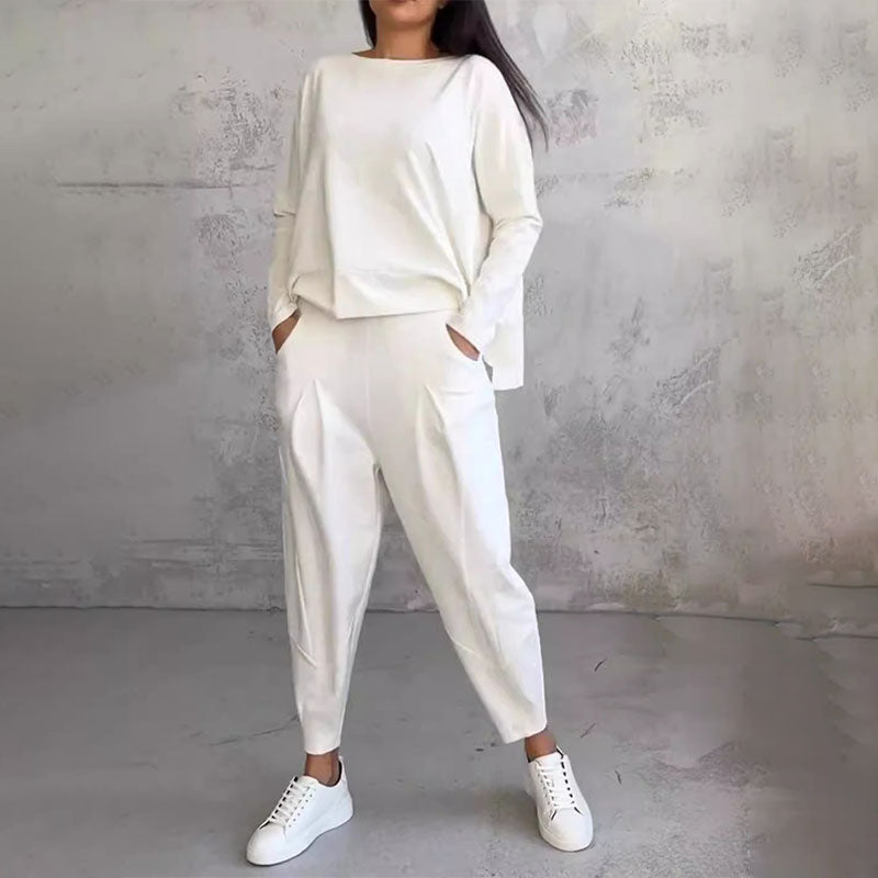 Minimalist Two-Piece Set in Ivory