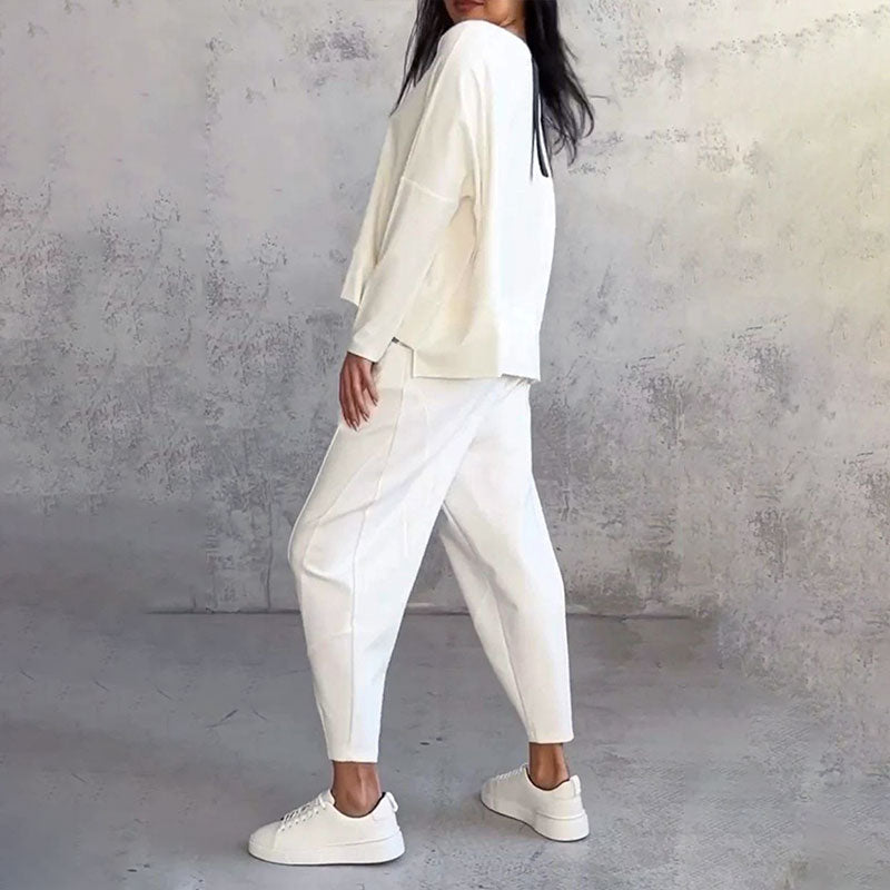 Minimalist Two-Piece Set in Ivory