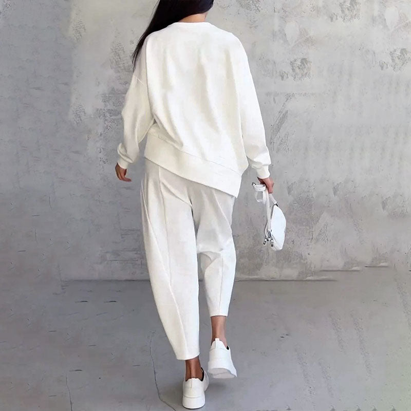 Minimalist Two-Piece Set in Ivory
