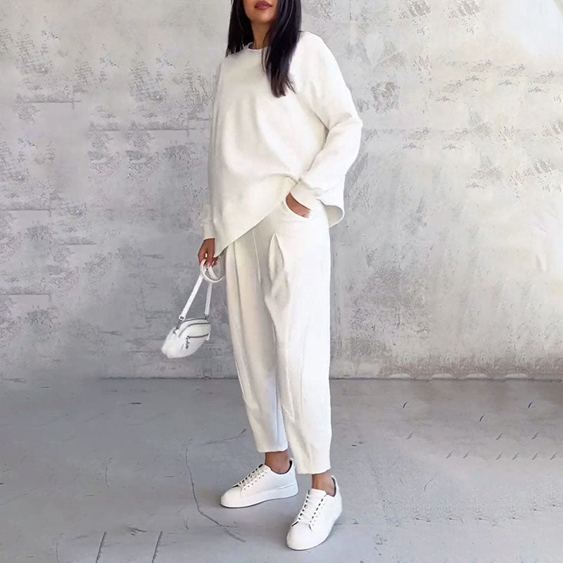 Minimalist Two-Piece Set in Ivory